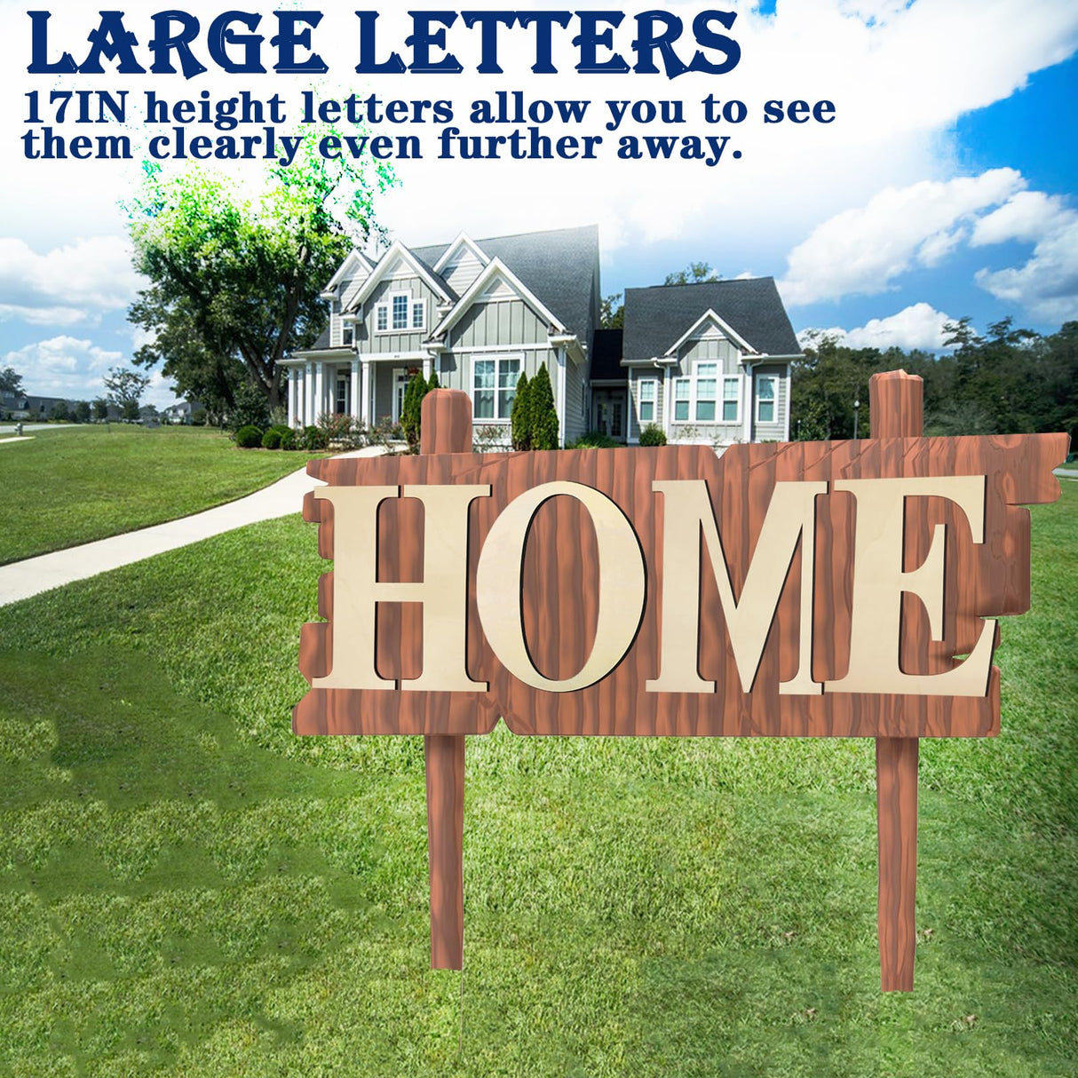 17 Inch Unfinished Wood Letter for Wall Decor, Paintable Thick Wooden Letter for DIY Craft Projects, Blank Wood Alphabet Letter for Birthday, Parties, Wedding, Christmas Home Decoration(Letter N) BIUWING