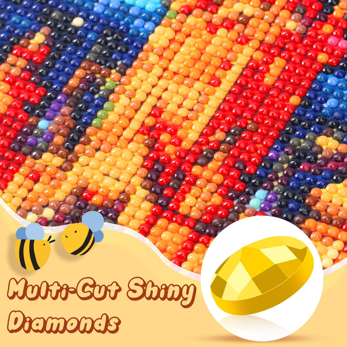 QACEYID Phoenix Bird Diamond Art Painting Full Round Drill Embroidery Kit Cross Stitch Diamond Dots Kit Paint of Rhinestones for Set Wall Decor 12x16Inch QACEYID