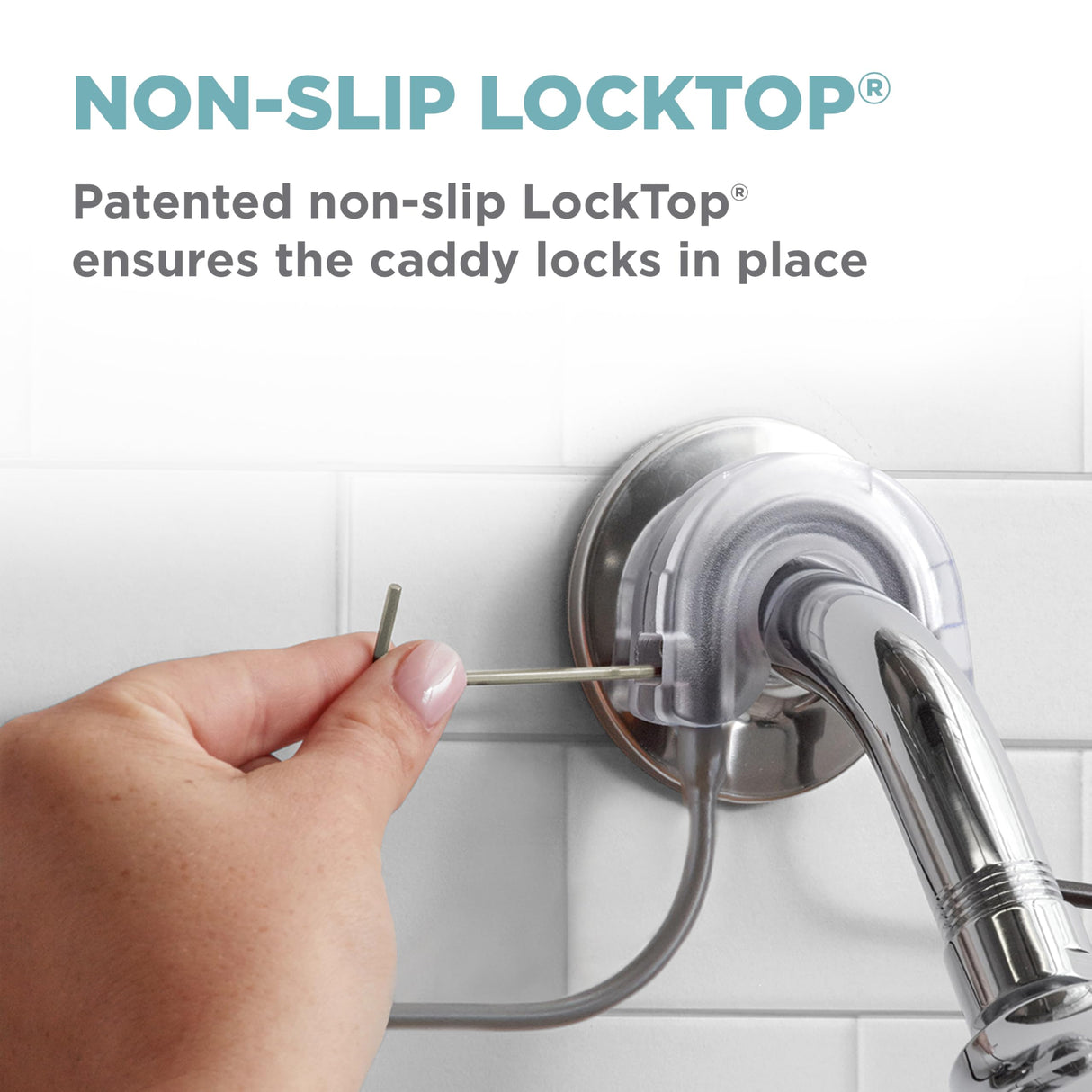 Zenna Home Rustproof Hanging Shower Caddy, Over the Shower Head Caddy with 2 Shelves and Built In Hooks, Aluminum Bathroom Hanging Organizer, Satin Chrome Zenna Home