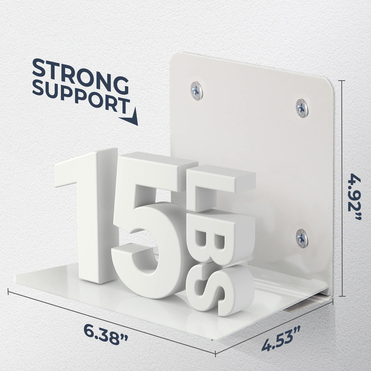 STO STO Floating Bookshelves for Wall, 4-Pack Invisible Wall-Mounted Bookshelves, Multifunctional Walls Shelves for Bedroom, Office and Library, White STO STO