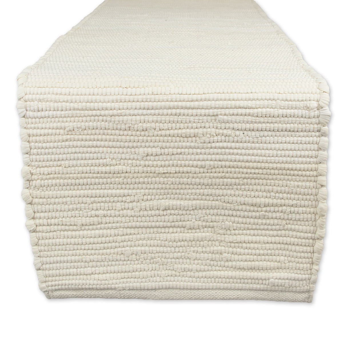 DII Handmade Chindi Tabletop, Reversible and Machine Washable, Table Runner, 14x72, Natural DII