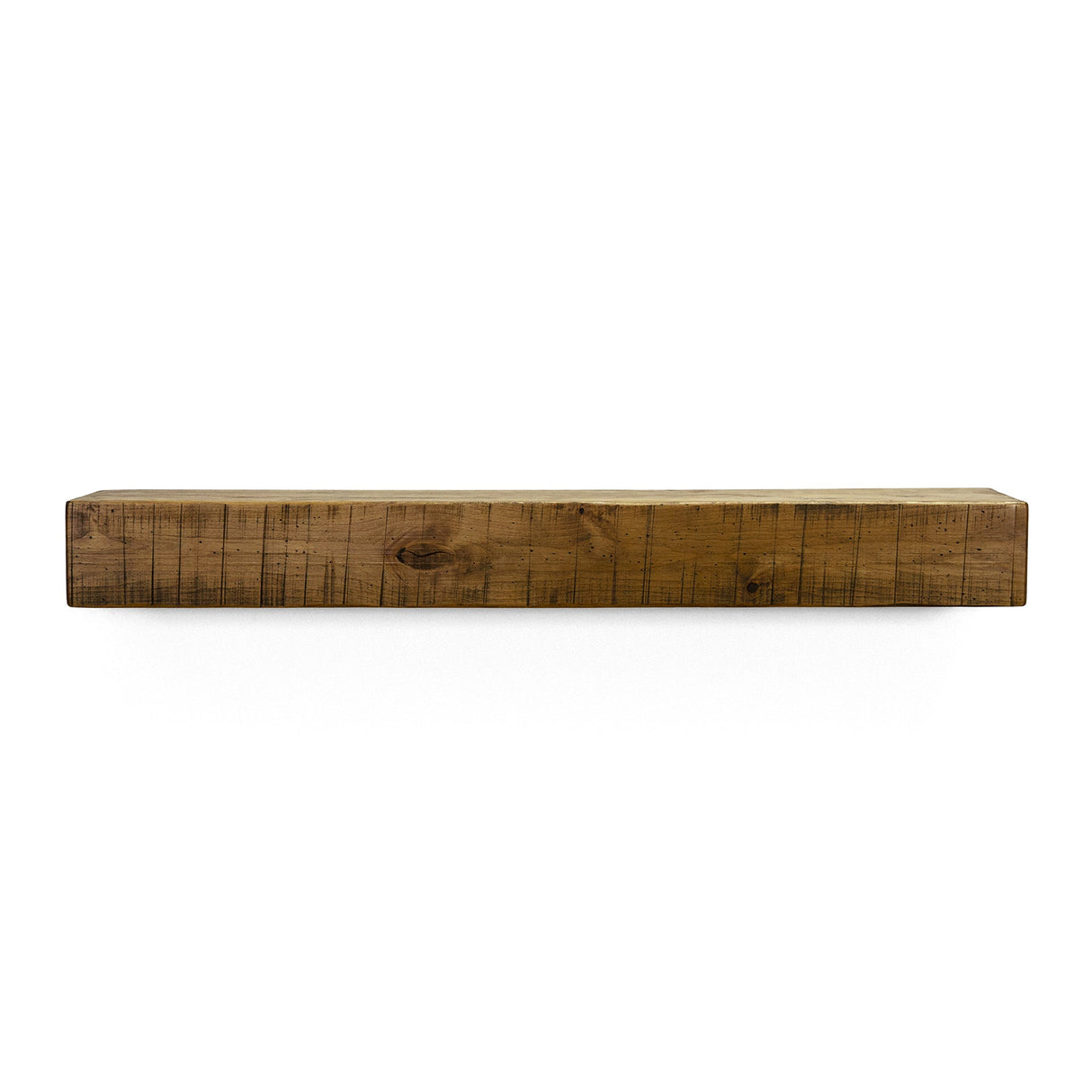Dogberry Collections Rustic Mantel Shelf, 72 in, Aged Oak Dogberry Collections