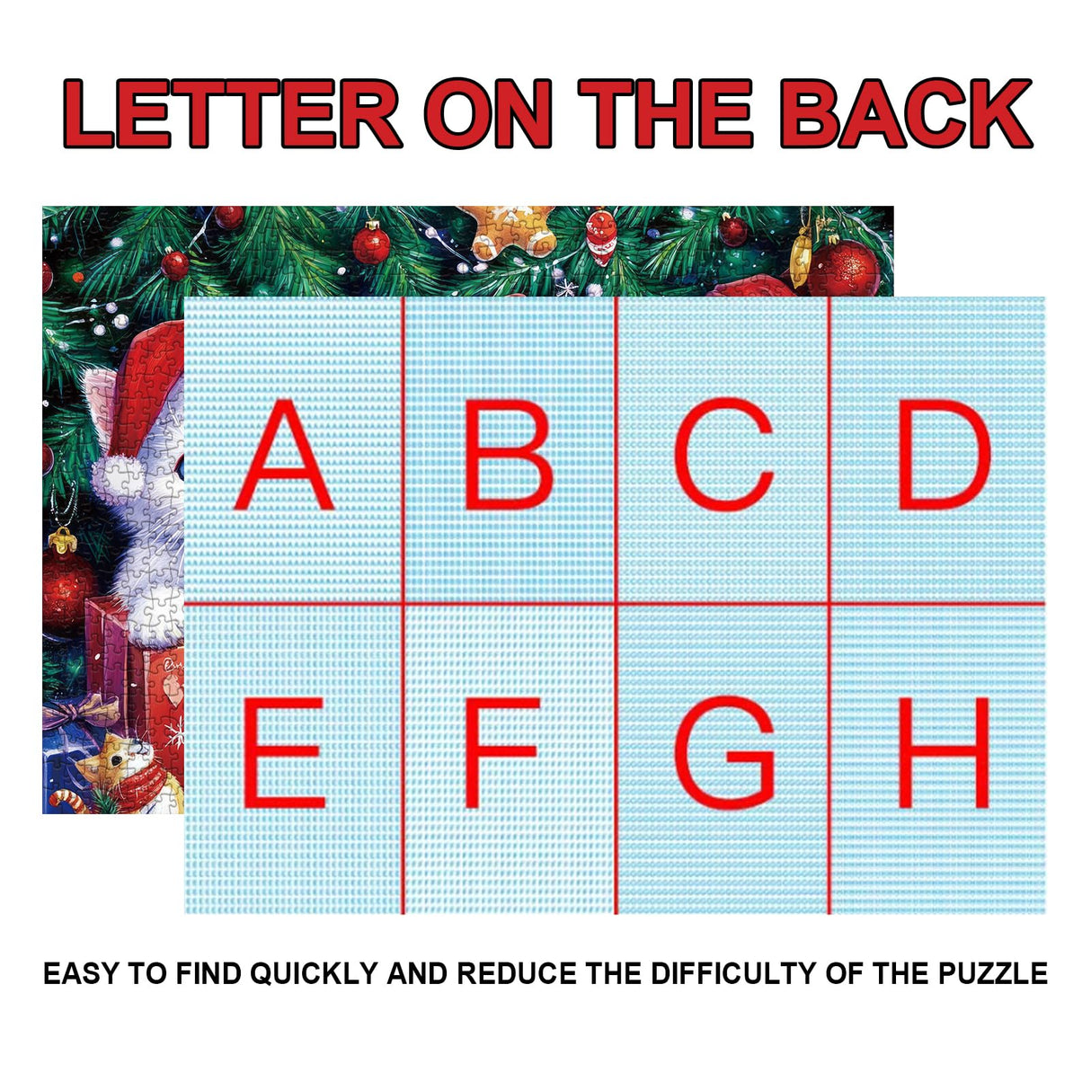 BUHAH Christmas Funny Cat Puzzles for Adults 1000 Pieces Winter Holiday Animal Jigsaw Puzzles Xmas Impossible Puzzle Challenging Puzzles for Adults As Christmas Decorations BUAHA