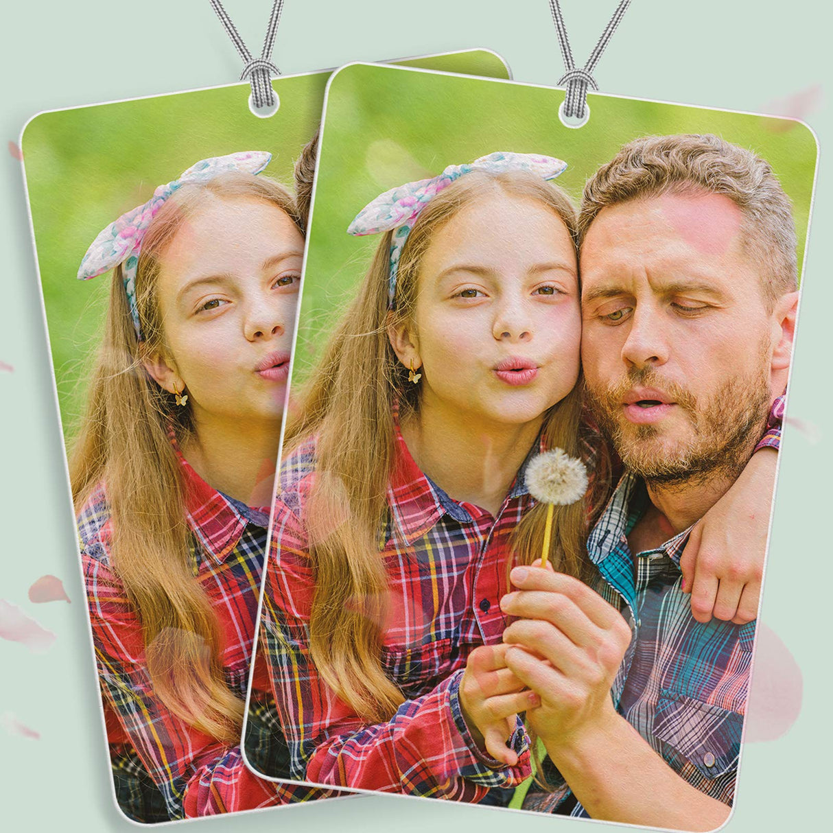 50 Pieces Sublimation Air Freshener Blanks Rectangle Shape Air Freshener Sheets for Car and Home Polyester Felt Air Freshener with 100 Elastic Drawstrings and 50 Bags for DIY HTV Inks Heat Press Chuangdi