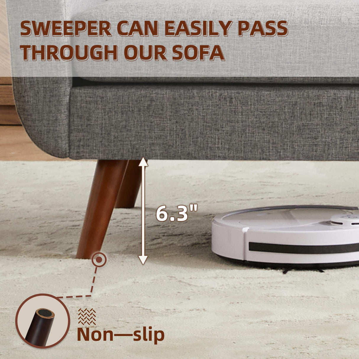 Tbfit 65" W Loveseat Sofa, Mid Century Modern Love Seat Couches for Living Room, Button Tufted Upholstered Small Couch for Bedroom, Solid and Easy to Install Love Seats Furniture, Grey Tbfit