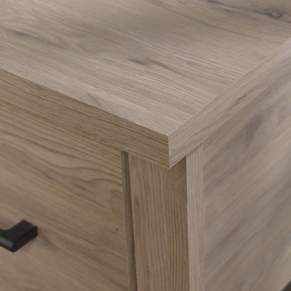 Sauder Summit Station Desk, L: 52.09" x W: 19.29" x H: 29.02", Laurel Oak finish Sauder