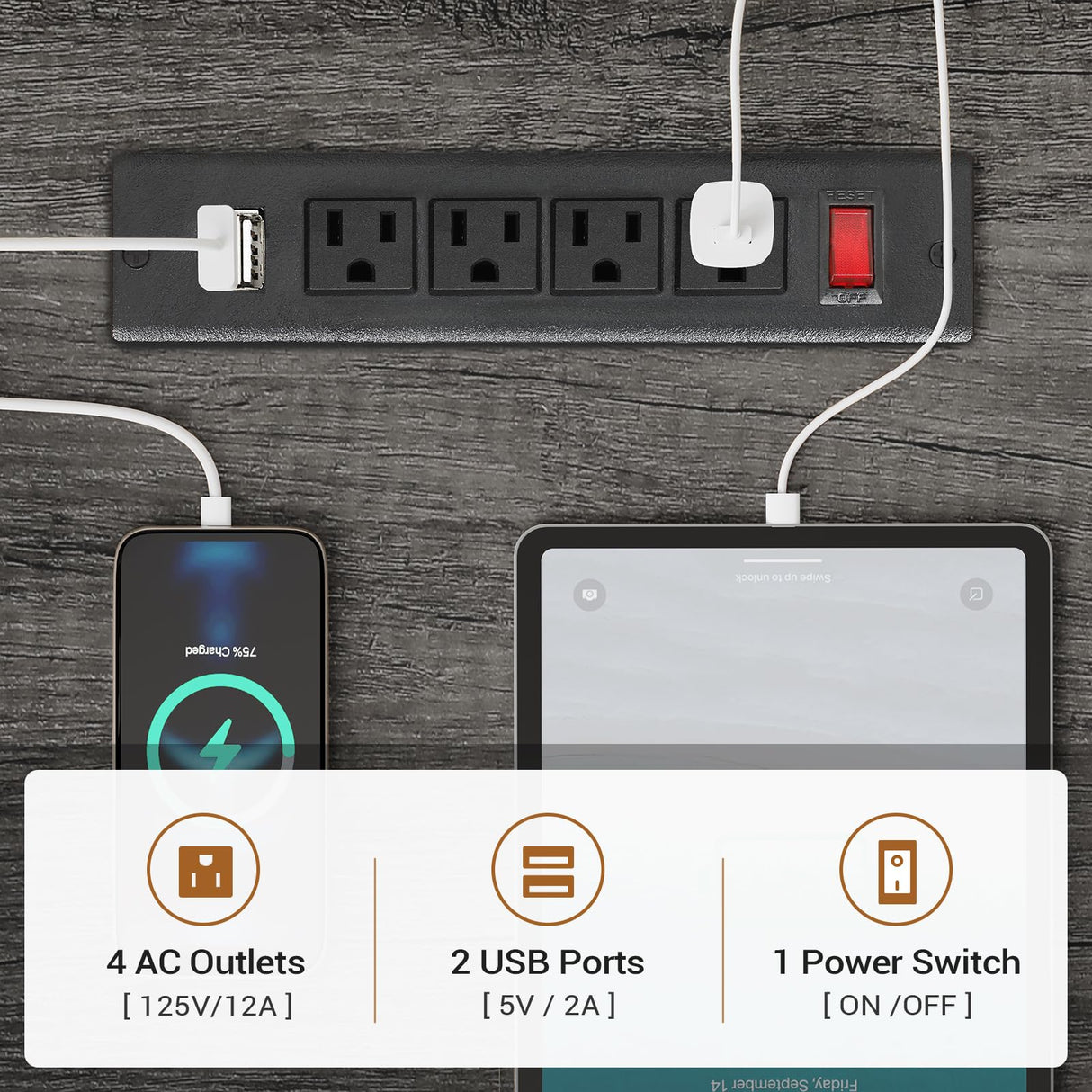 SEDETA Corner Computer Desk, Reversible U Shaped Office Desk with 3 Fabric Drawers and Power Outlet, Corner Gaming Desk with LED Lights, Storage Shelves, Grey SEDETA