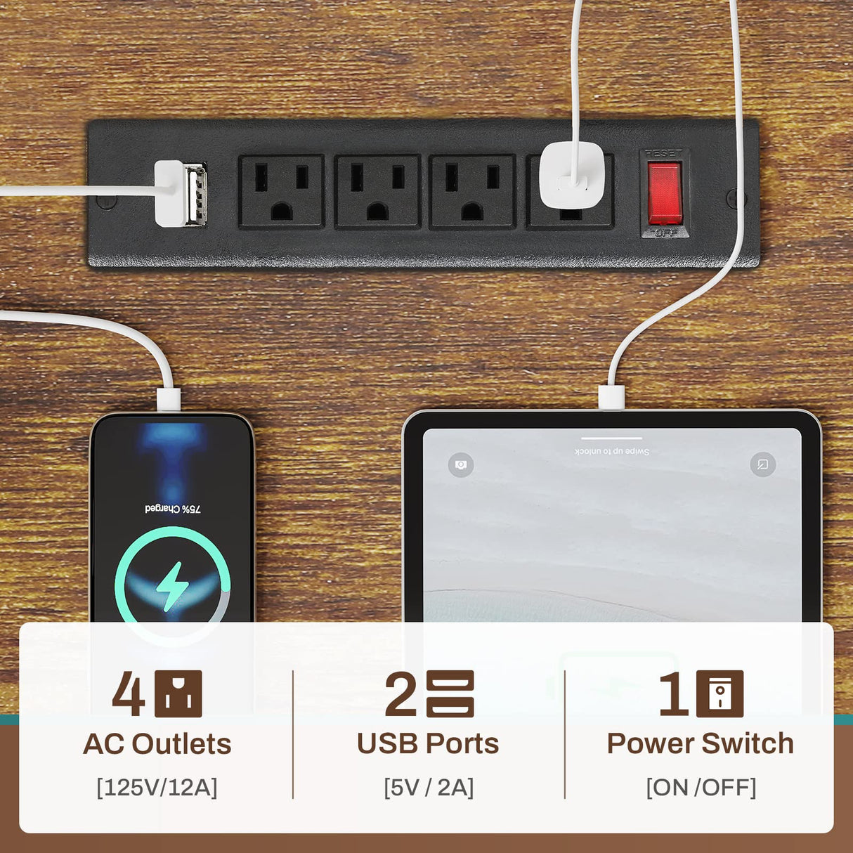 SEDETA L Shaped Computer Desk, Reversible Corner Desk with Power Outlet and Pegboard, Computer Desk with Led Lights, Keyboard Tray, Headphone Hook and Storage Shelves, Rustic Brown SEDETA