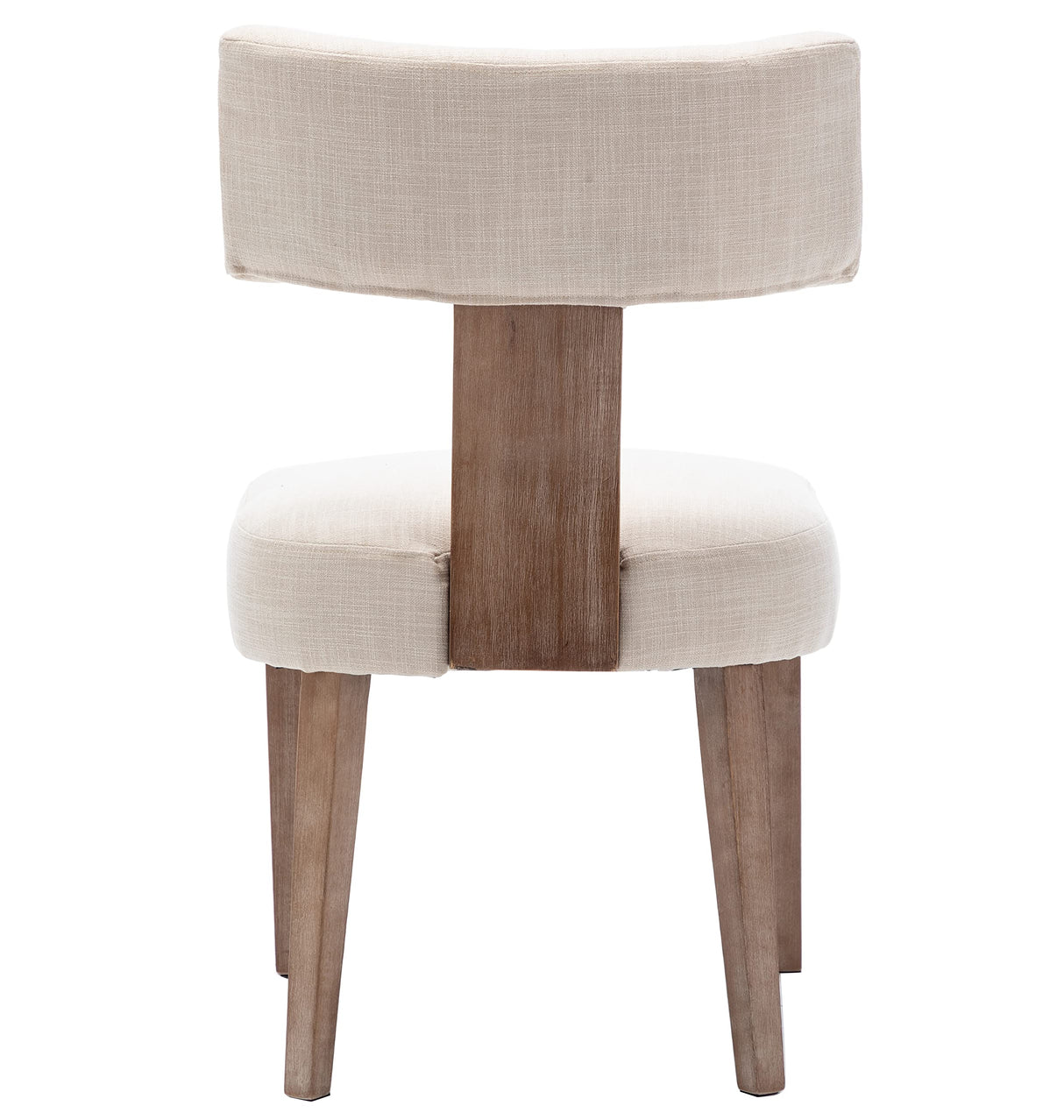 RIVOVA Linen Dining Chairs Set of 4, Modern Dining Chair with Wood Legs, Upholstered Dining Chairs for Dining Room, Kitchen, Vanity, Living Room, Beige RIVOVA