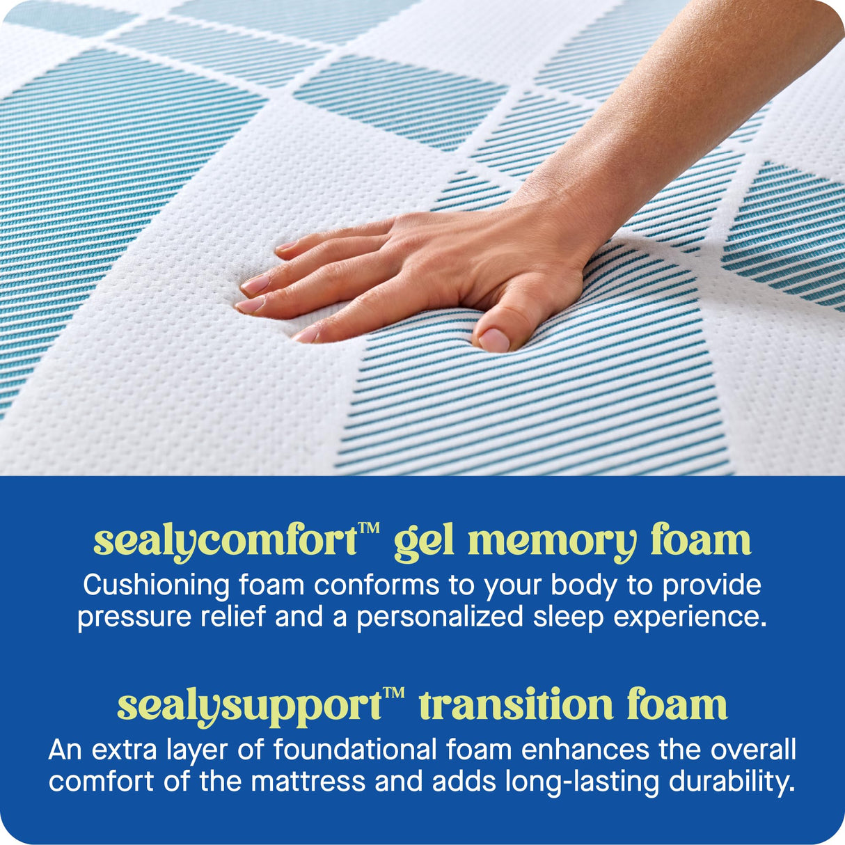 Sealy Dreamlife 12" Foam Mattress-in-a-Box, Twin XL, SealyComfort Gel Memory Foam, SealySupport Transition Foam, Surface-Guard Technology Sealy