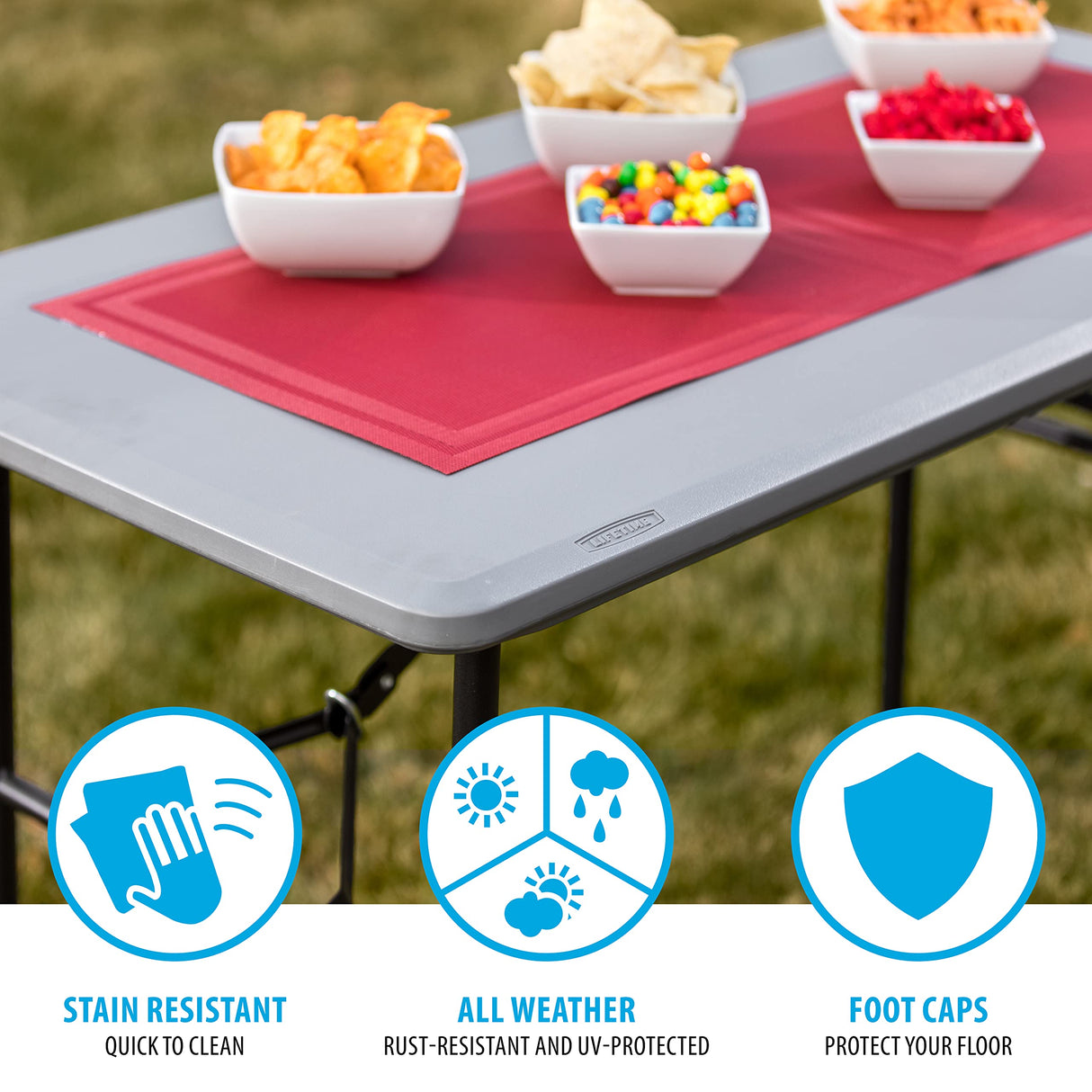Lifetime 4-Foot Essential Folding Table Lifetime