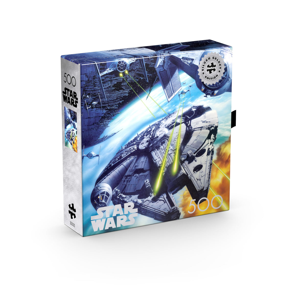 Buffalo Games - Silver Select - Star Wars - “Let’s keep a little optimism here” - 500 Piece Jigsaw Puzzle For Adults -Challenging Puzzle Perfect for Game Nights - Finished Puzzle Size is 21.25 x 15.00 Buffalo Games