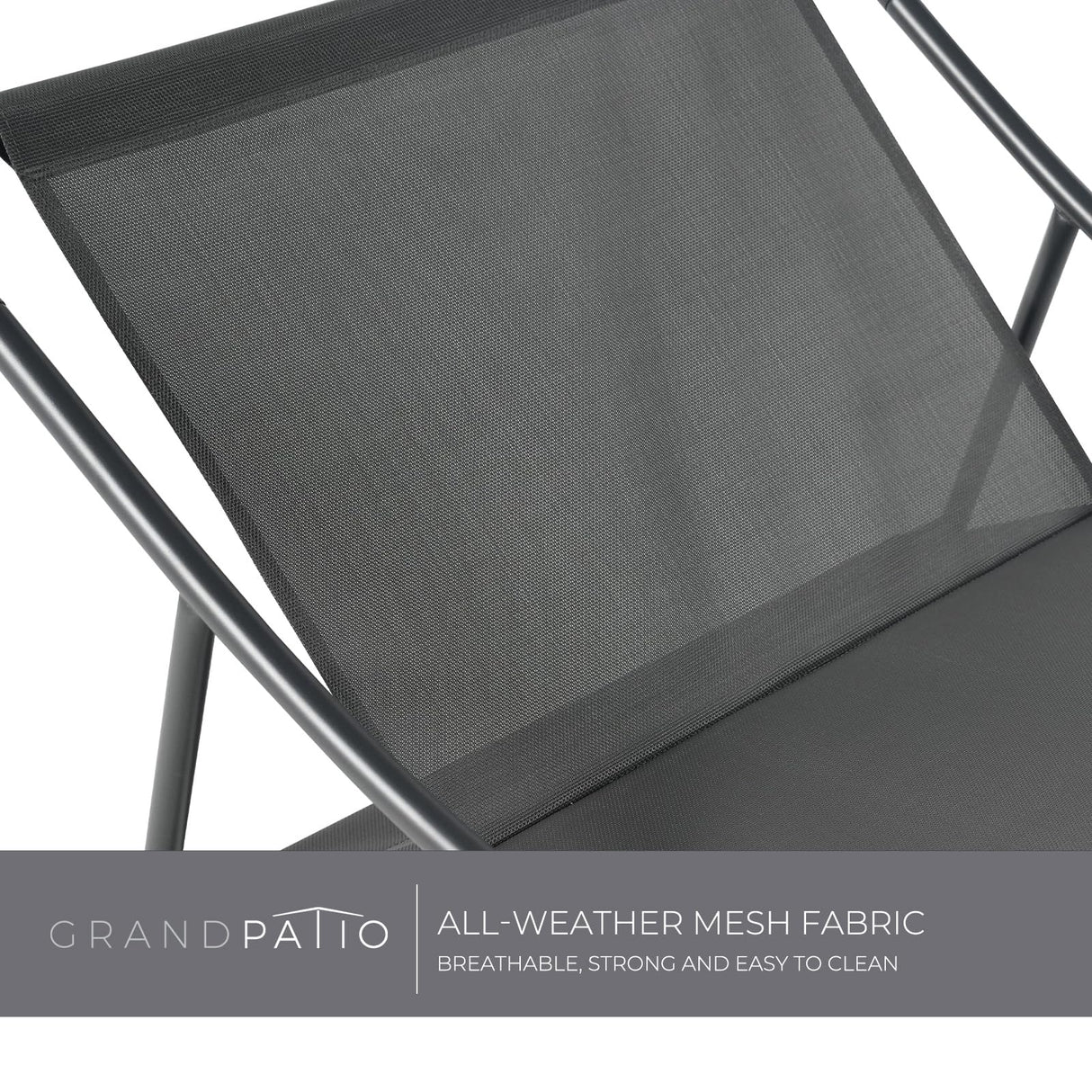 Grand patio Rocking Chair Indoor and Outdoor, Metal Patio Lounge Rocking Chair with Thick Cushion, Comfy Modern Rocker for Living Room Porch Backyard Grand patio
