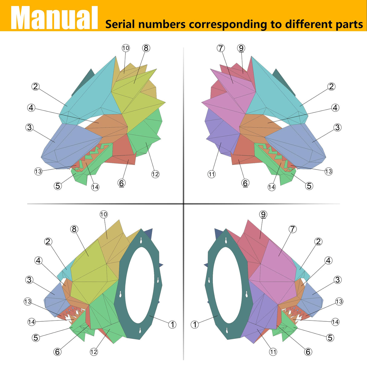 SONNLER Dire Wolf Head Welding kit For Beginners Practice,201 stainless steel Welding Coupons,Laser Cut Welding Training Metal Suitable For TIG, MIG, Gas, Arc, Stick, DIY Welding Practice Kit (14 pcs) SONNLER