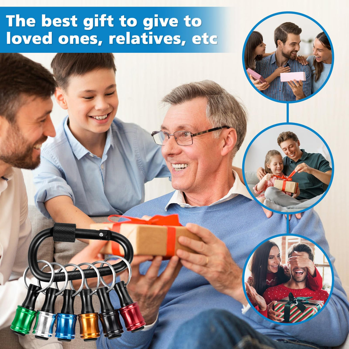 12PCS Bit Holders 1/4 Socket, Hex Shank Screwdriver Bit Holder for Impact Driver Drill Bit Keychain Extension Bar Quick Release Easy Change, Screwdriver Bit Holders for Tools & Home Improvement Gift FACAINCXS