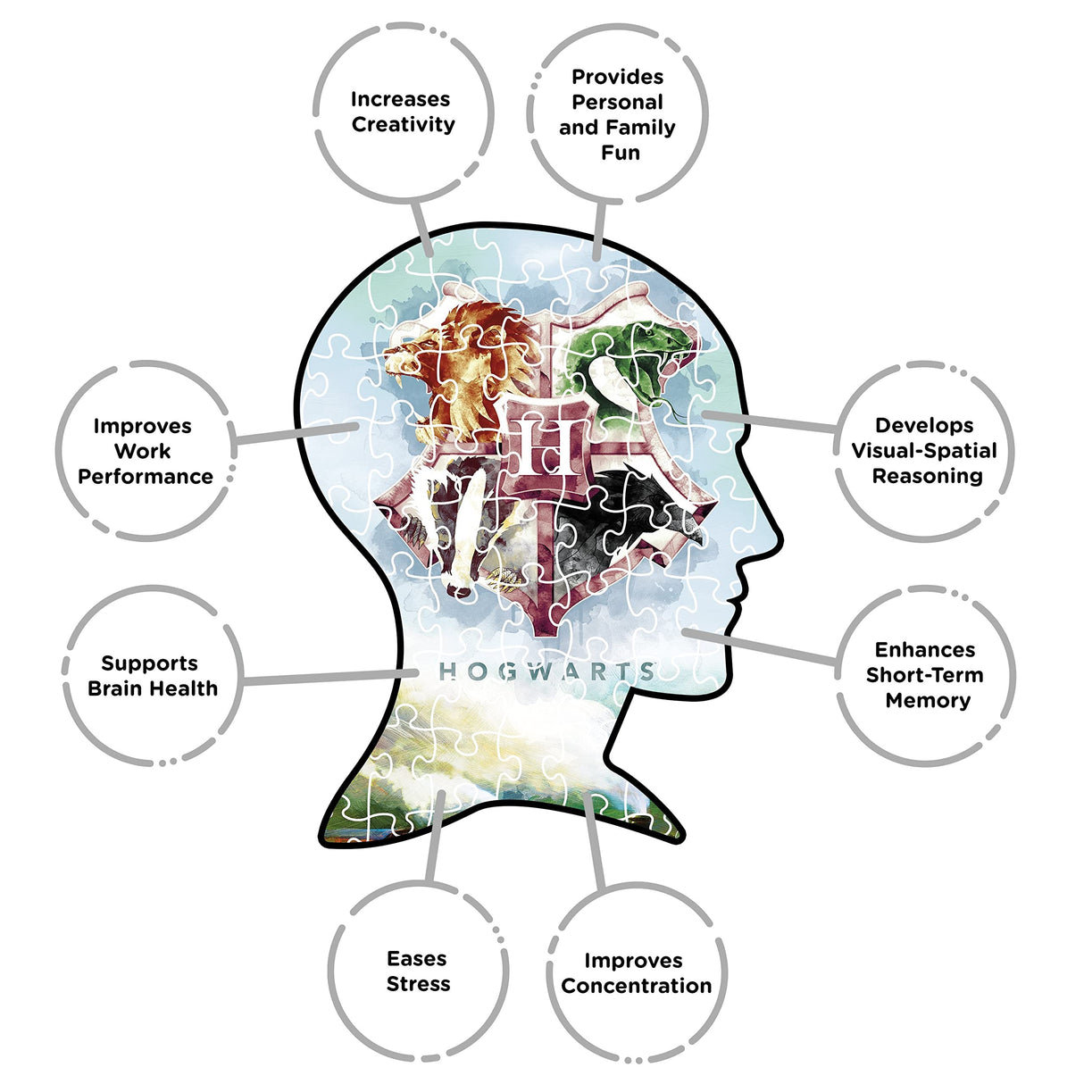 AQUARIUS Harry Potter Puzzle Hogwarts Express Train (1000 Piece Jigsaw Puzzle) - Officially Licensed Harry Potter Merchandise & Collectibles - Glare Free - 20 x 28 Inches AQUARIUS