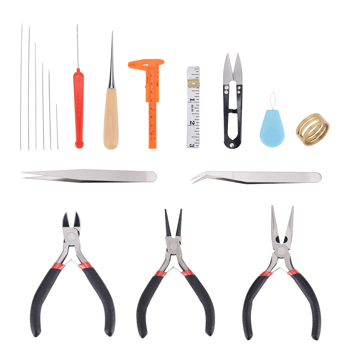 PAXCOO 19Pcs Jewelry Making Tools Kit with Zipper Storage Case for Jewelry Crafting and Jewelry Repair PAXCOO