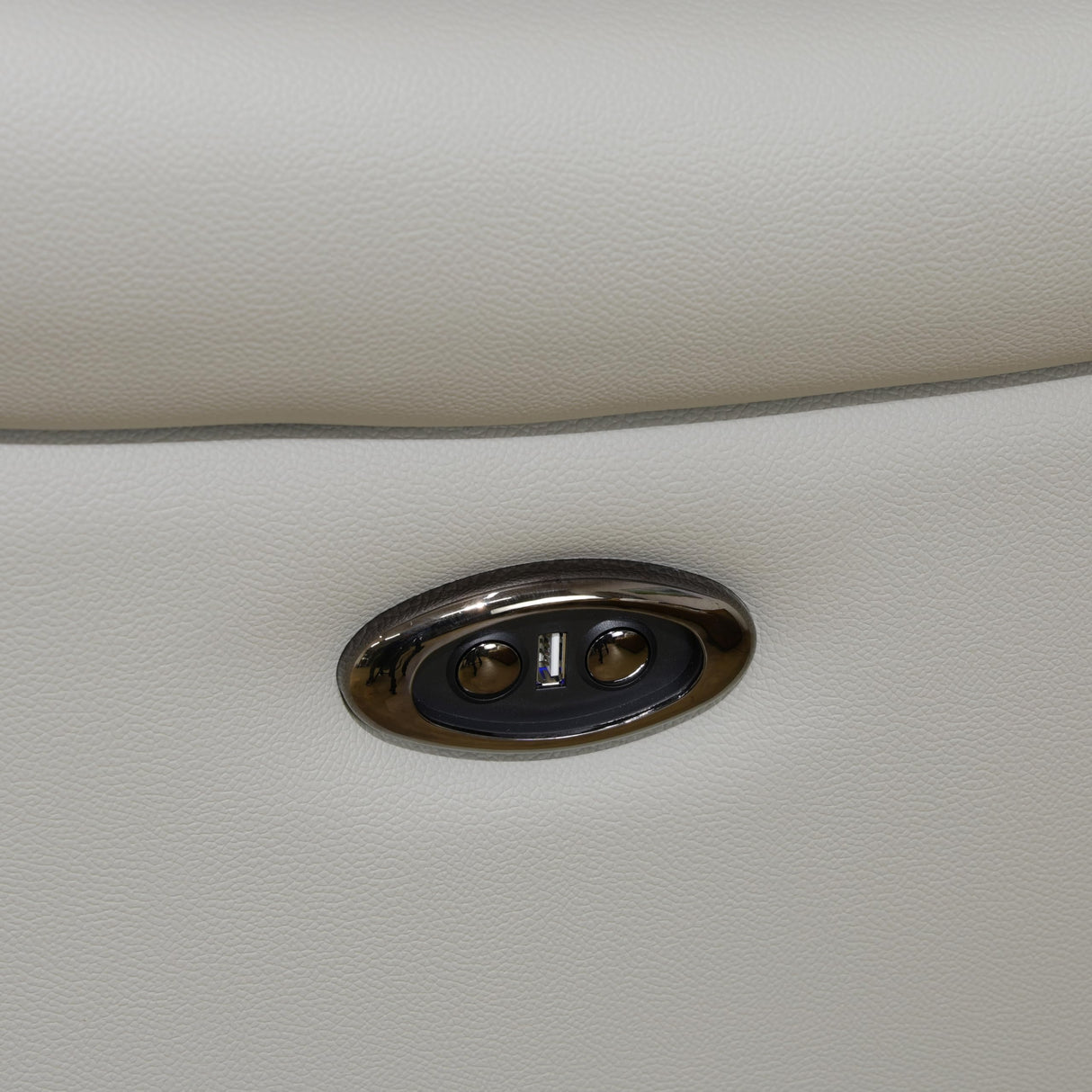 GEBADOL Power Recliner Sofa Set, Genuine Leather Reclining Couch Set, 3 Pieces Top Grain Leather Sofa with Built in Storage Console/USB Port/Cup Holders for Living Room (Light Grey) GEBADOL