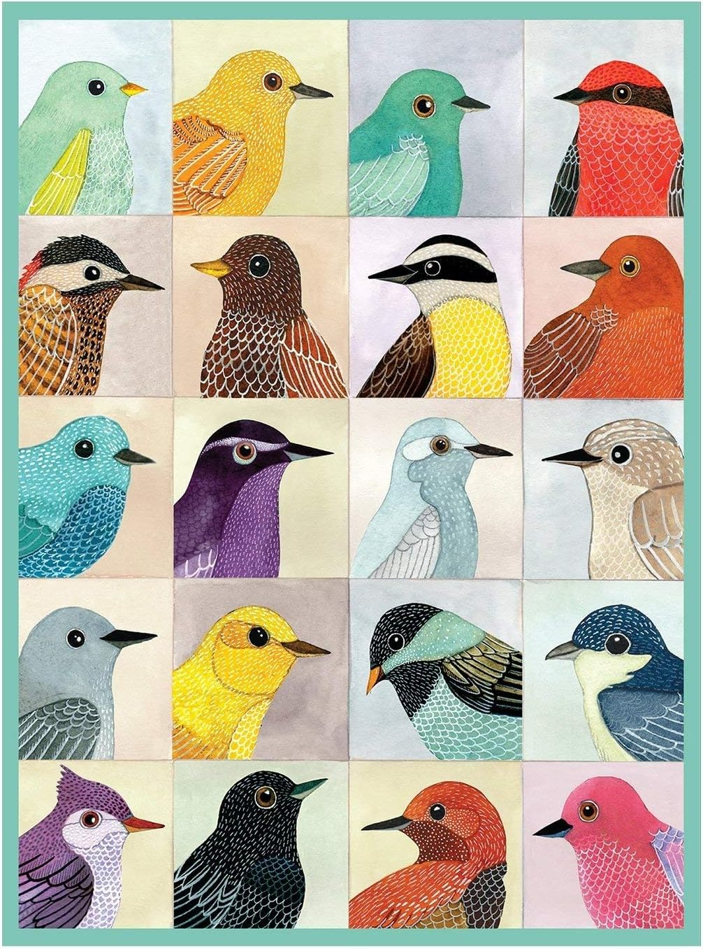 Galison Avian Friends 1000 Piece Jigsaw Puzzle, Multicolor, 1 EA Galison