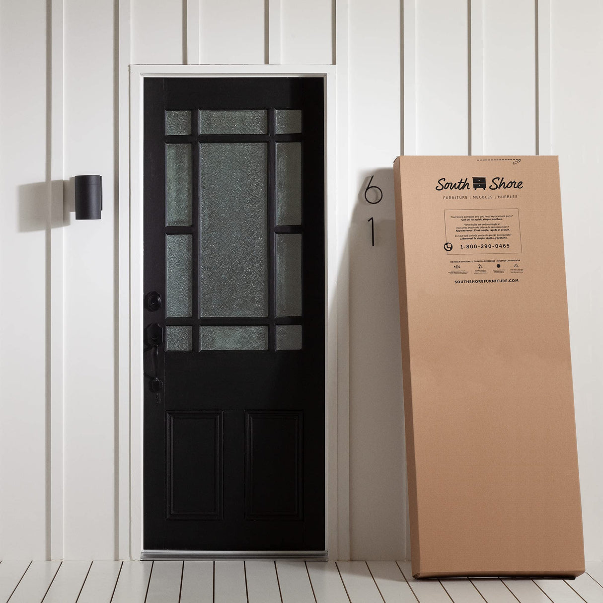 Step One Low Profile Platform Bed in Gray Oak with Underbed Storage South Shore