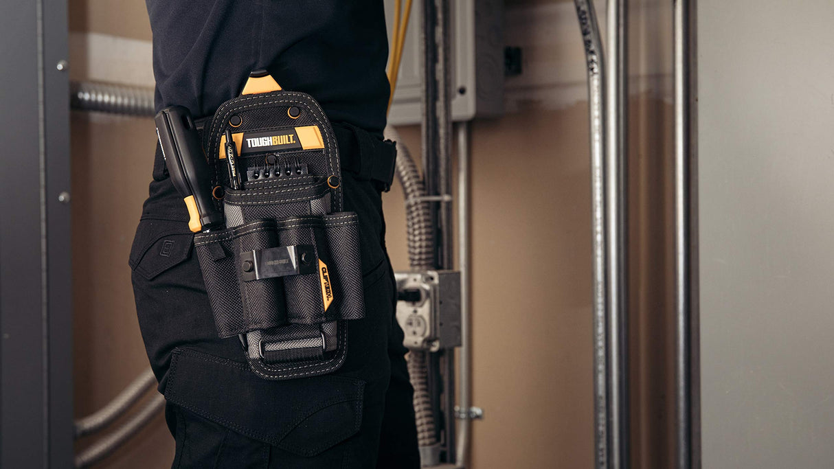 ToughBuilt - Technician 6-Pocket Pouch - Large, ClipTech Pouch Clips & Hub Included, 4 Taylor-Fit Screwdriver Loops - (TB-CT-36-L6) ToughBuilt