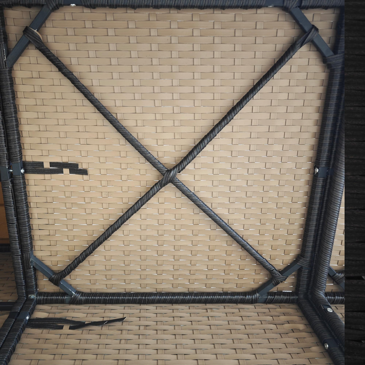 Outsunny 3-Seat Outdoor Patio Sofa with Cushions, PE Rattan Wicker Sofa with Wood Grain Wide Armrests, Outdoor Wicker Couch for Porch, Garden, Sunroom, Poolside, Beige Outsunny