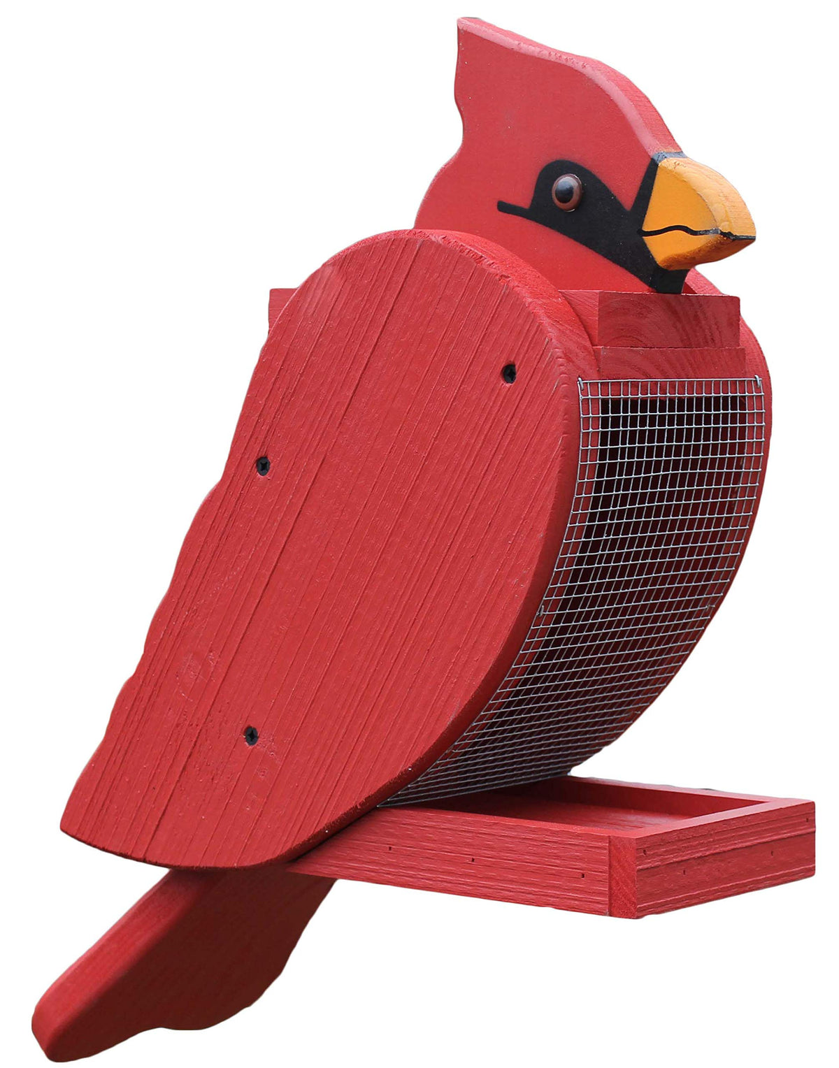 The Woodpecker Family Amish Handcrafted Bird Feeder (Cardinal) The Woodpecker Family