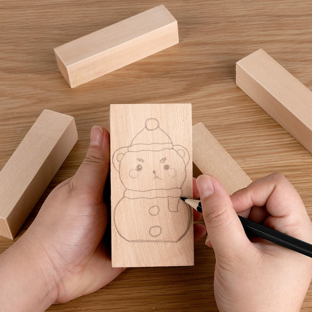 7 Pcs Basswood Carving Blocks,Wood Carving Blocks Set,2 Different Size Whittling Wood Blocks for Craft Carving Wooden Blocks,4x1x1 and 4x2x2 Inch Bass Wood, for Wood Carving Wood Crafts SOKOSEY