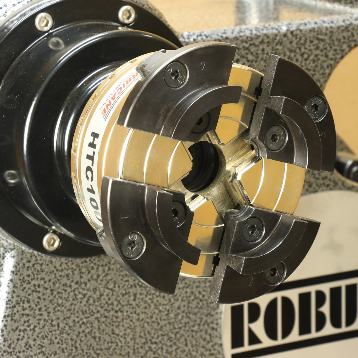 Hurricane Turning Tools, HTC100, 4" Four Jaw Woodturning Chuck Kit, with 1 "x 8 TPI Insert and Dovetail Jaws, for Wood Lathes Hurricane Turning Tools