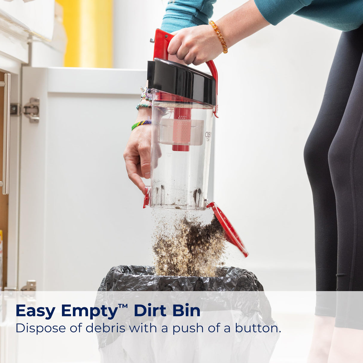 Bissell CleanView Compact Upright Vacuum, Fits in Dorm Rooms & Apartments, Lightweight with Powerful Suction and Removable Extension Wand, 3508 Bissell