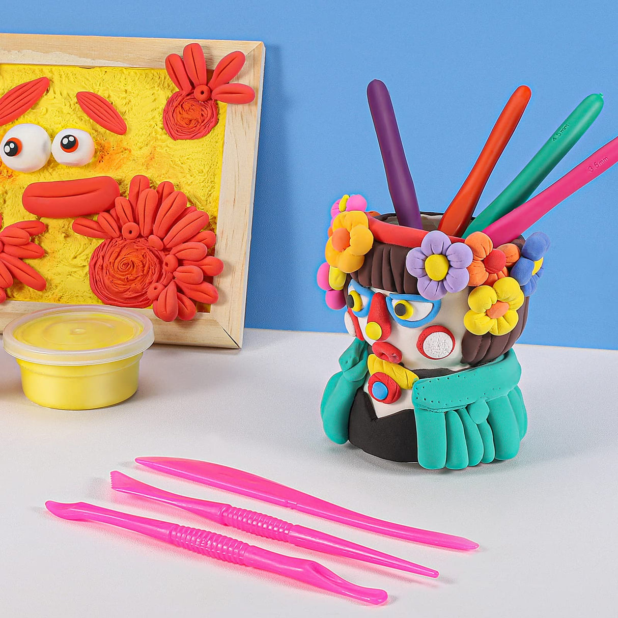 iFergoo Modeling Clay Kit - 36 Colors Magic Air Dry Clay for Kids, Ultra Light, Safe & Non-Toxic, School Art & Craft Project, Great Toy Gift for Boys and Girls ifergoo