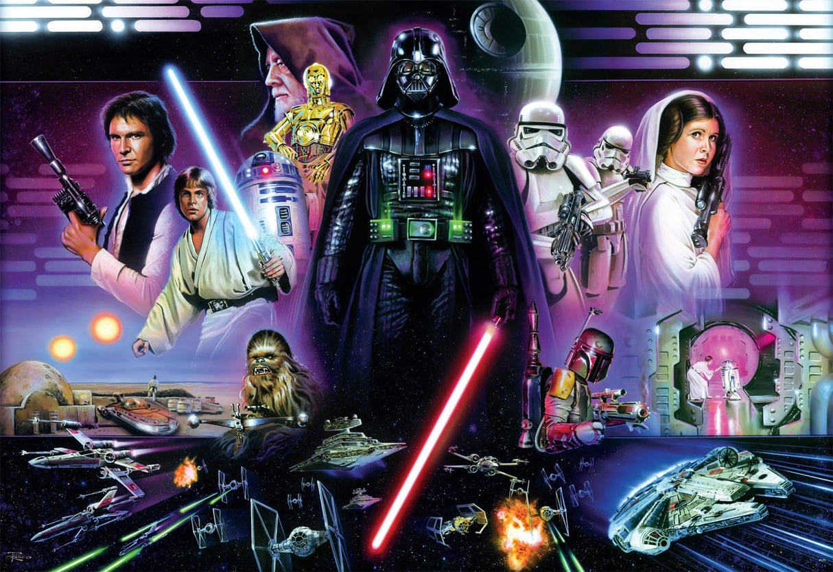 Buffalo Games - Star Wars - Don’t Underestimate The Force - 2000 Piece Jigsaw Puzzle for Adults -Challenging Puzzle Perfect for Game Nights - Finished Size is 38.50 x 26.50 Buffalo Games