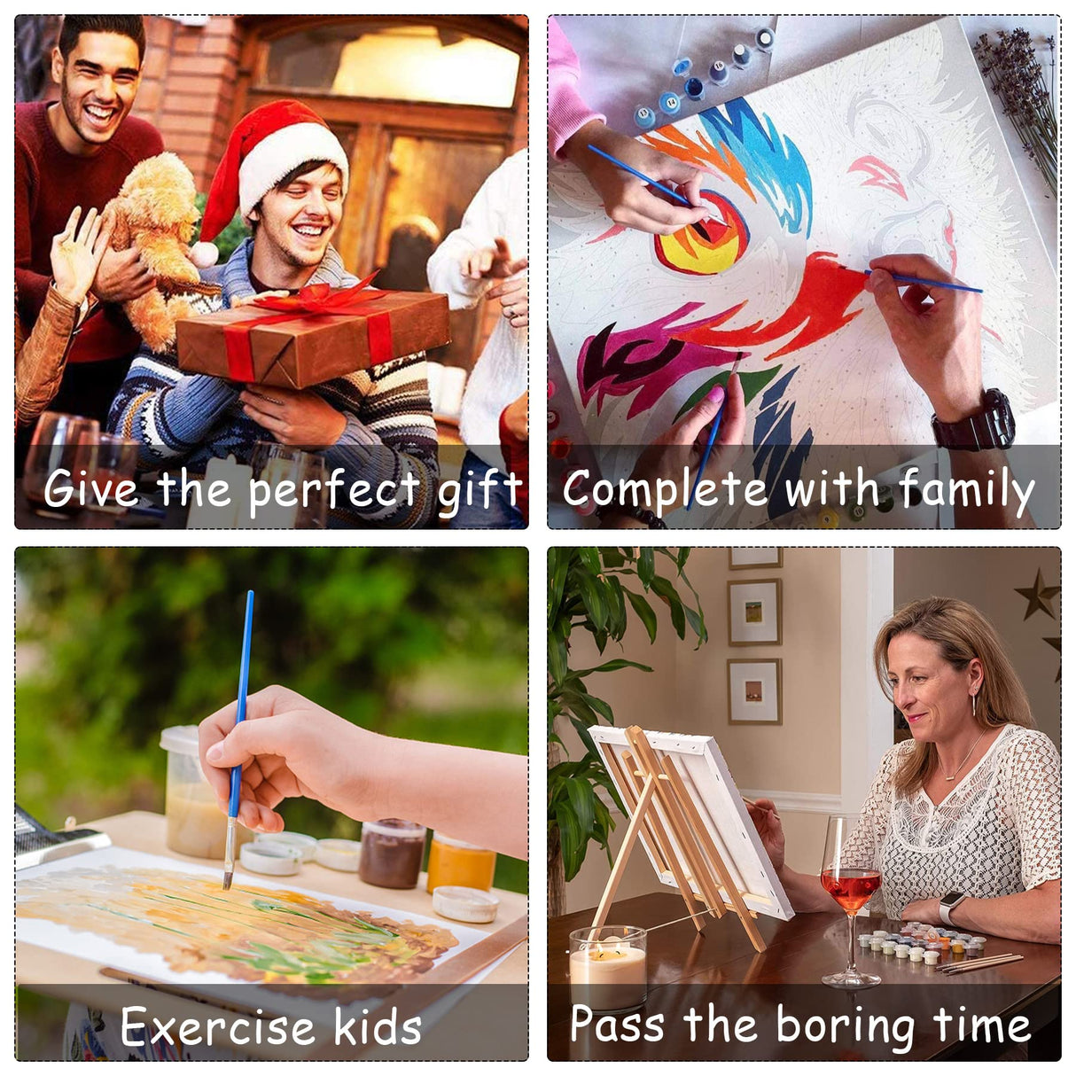 Zariocy Paint by Numbers Kits for Adults -Animals DIY Oil Paintings Canvas Acrylic Paint Set - Horse Paint by Numbers Kit for Beginners and Ideal for Home Decor 16x20 inch-356 Zariocy