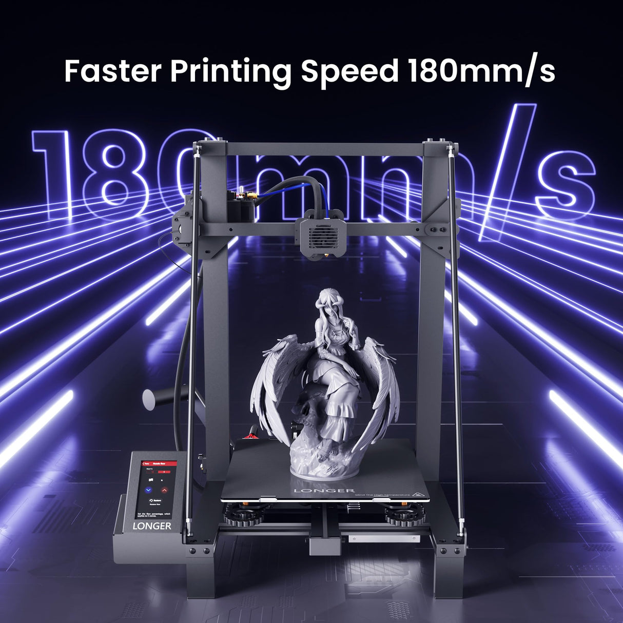 LGT Longer LK5 Pro 3D Printer Upgraded with Dual Blower Kit, Large Print Size 11.8"x11.8"x15.7"(300x300x400mm), Open Source, Removable Lattice Glass Platform, Diagonal Rod and Resume Printing, DIY Longer