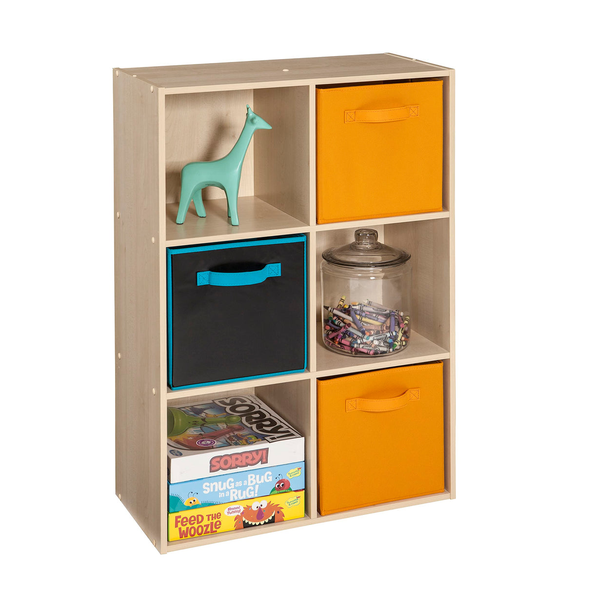 ClosetMaid 4176 6-shelf Cubeicals Organizer, 6-Cube, Birch ClosetMaid