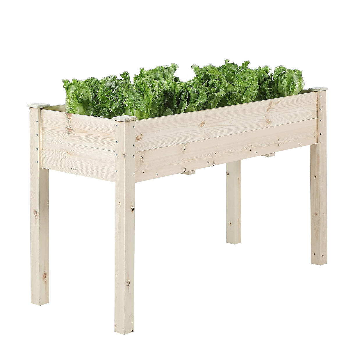 TMEE 4FT Raised Garden Bed with Legs, Elevated Garden Box for Vegetable, Flower, Herb, Wood Planter Load Up to 250 Pounds for Gardening in Backyard Patio - Easy Assembly, 30in Height TMEE