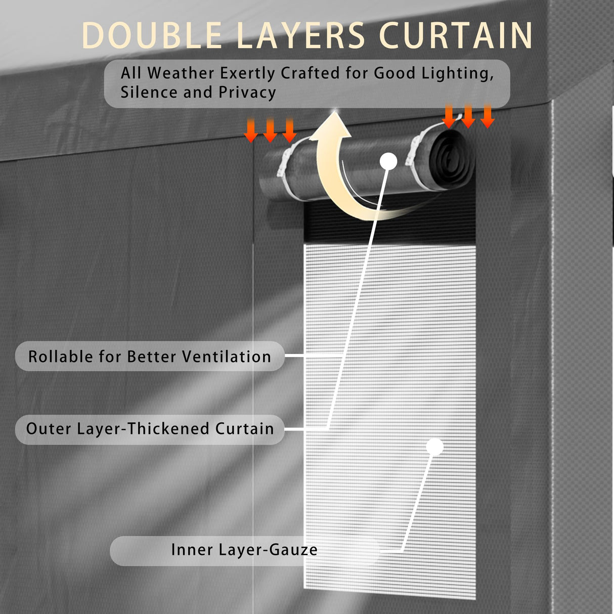 Walsunny Carport, 12x20 ft Heavy Duty Carport Canopy with Roll-up Windows, Portable Garage with Removable Sidewalls & Doors, Car Canopy with All-Season Tarp for Car, Truck, Boat Walsunny