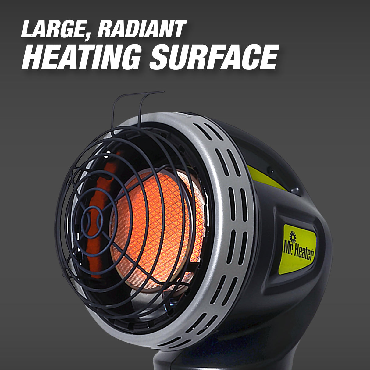 Mr. Heater F242010 MH4GC 4000 BTU Golf Cart Heater, Wind-Resistant With ODS And Tip-Over Safety Switch & Cup Holder Adapter - Silver and Black Mr. Heater