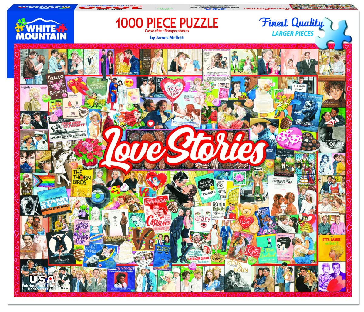 White Mountain Puzzles Love Stories - 1000 Piece Jigsaw Puzzle White Mountain