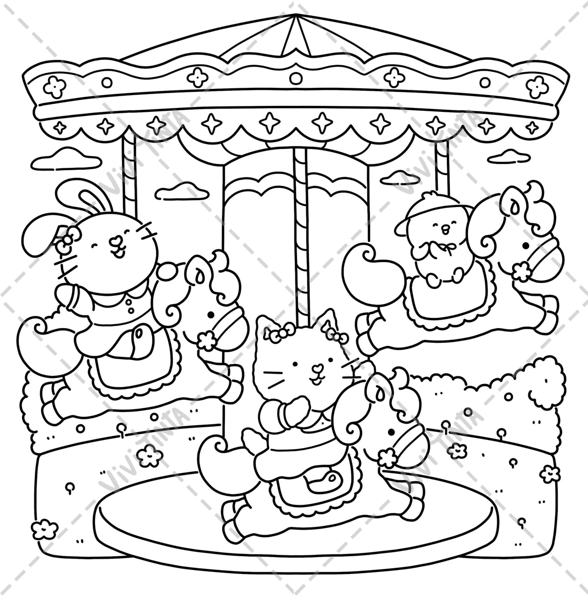 Girl’s Day: Self-Love Coloring Book for Adults & Teens Featuring Activities in Everyday Life (Fuzzy Friends Coloring) Independently Published