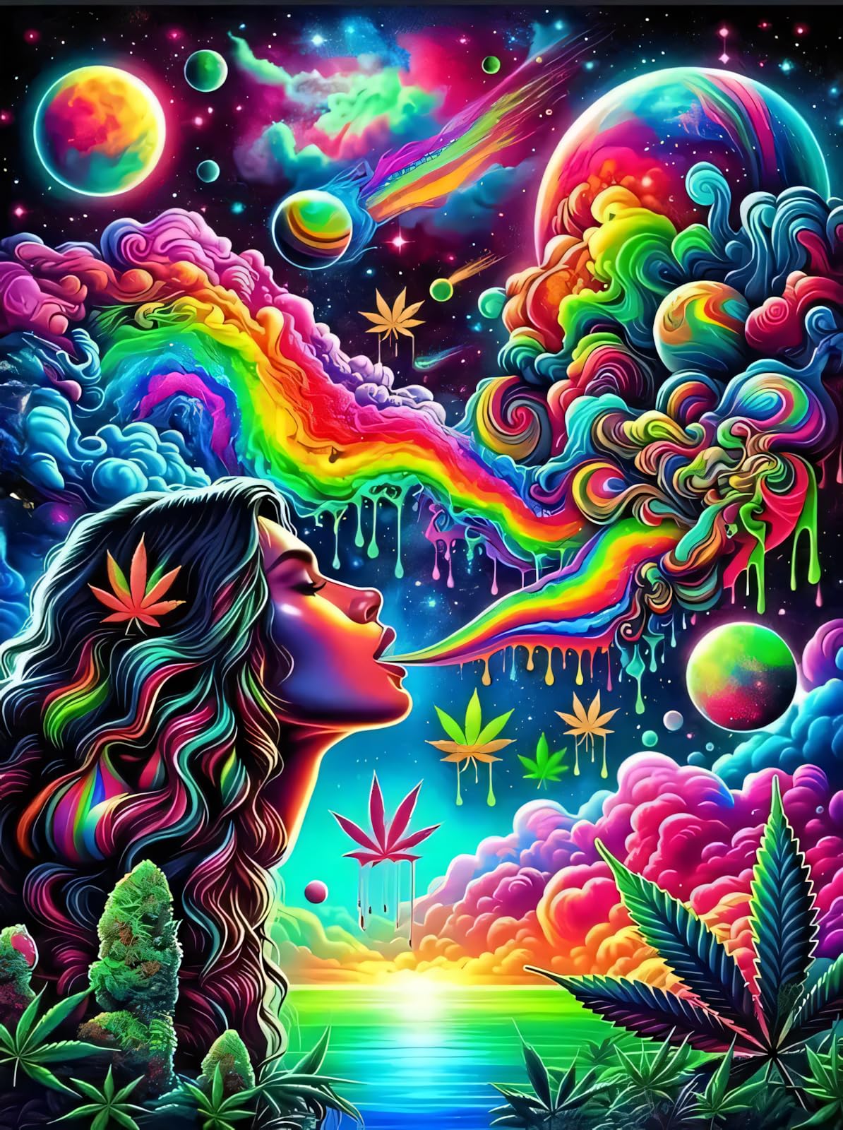 askkqtx Starry Rainbow Diamond Art Kits for Adults, Starry Sky Diamond Painting Kits, DIY 5D Round Full Drill Crystal Rhinestone Gem Art Craft Kits for Home Wall Decor 12X16 Inch askkqtx