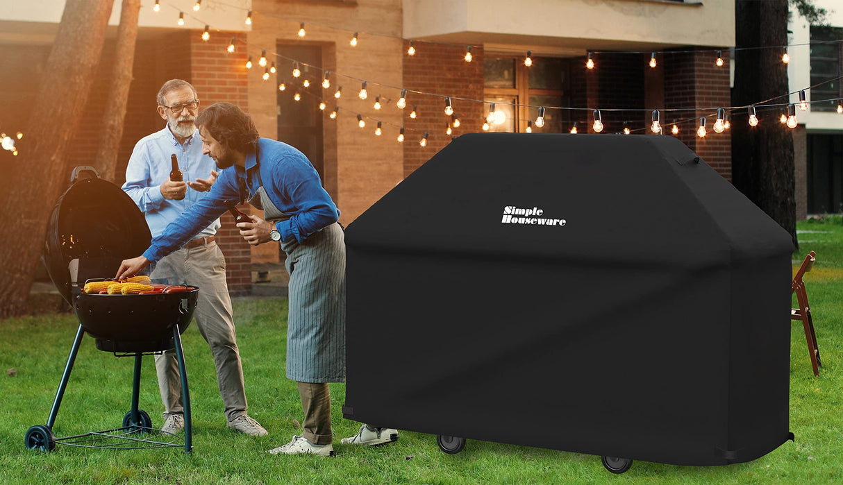 Simple Houseware 72 in. Waterproof Heavy Duty Gas BBQ Grill Cover, Weather-Resistant Polyester Simple Houseware