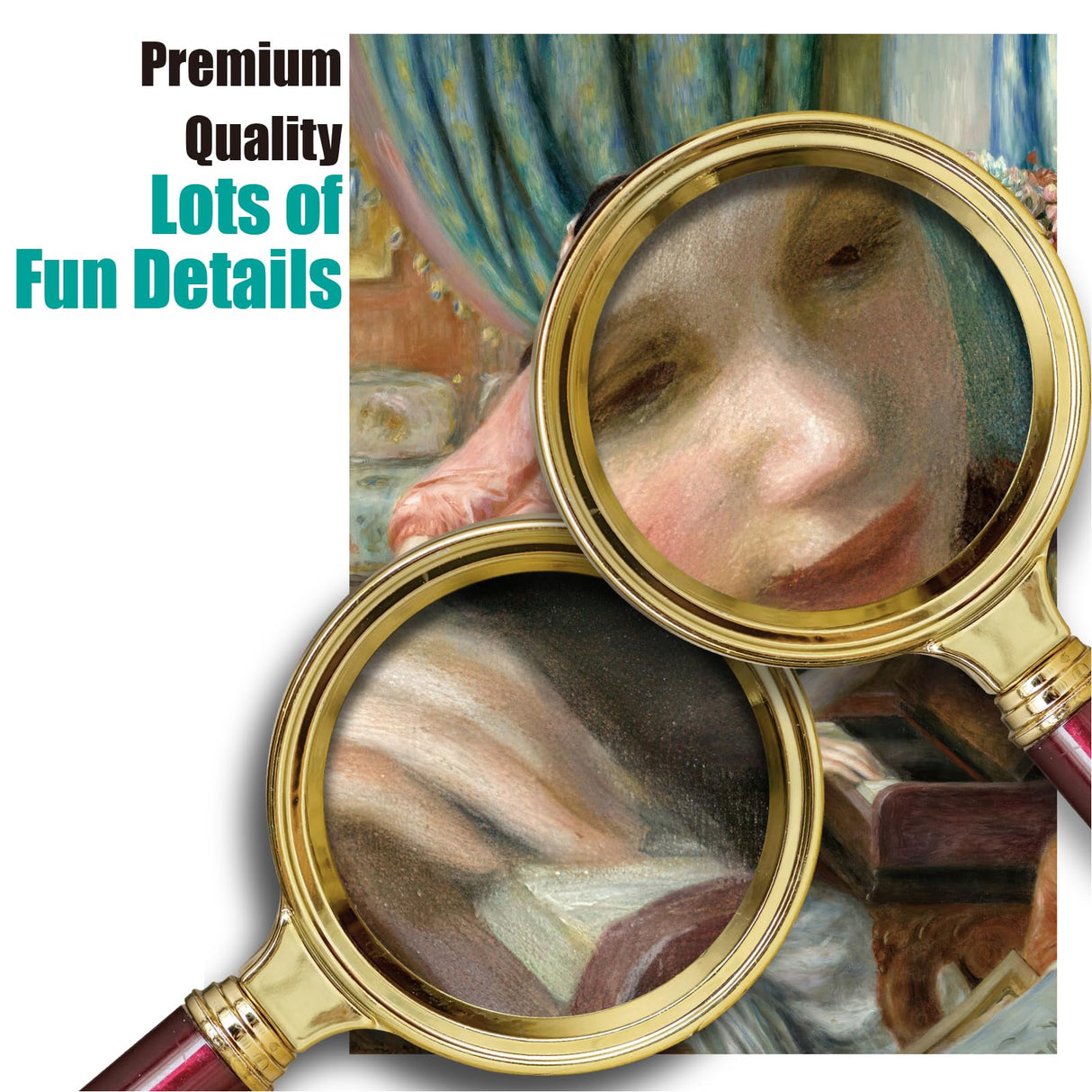 Antelope - 1000 Piece Puzzle for Adults, Two Young Girls at The Piano, by Pierre-Auguste Renoir, 1892 - Officially Licensed, Jigsaw Puzzles 1000 Pieces, High Resolution, Matte Finish, No Dust ANTELOPE