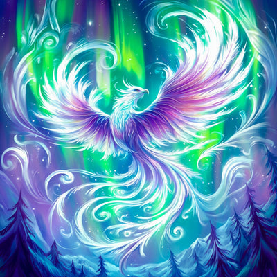 TOSTOG Phoenix Diamond Art Kits for Adults, Beautiful Phoenix Diamond Painting for Adults, Full Drill Diamond Art Kits, 5D Diamond Painting Kit Gem Art Wall Decor and Gift 12 * 12 Inch.
