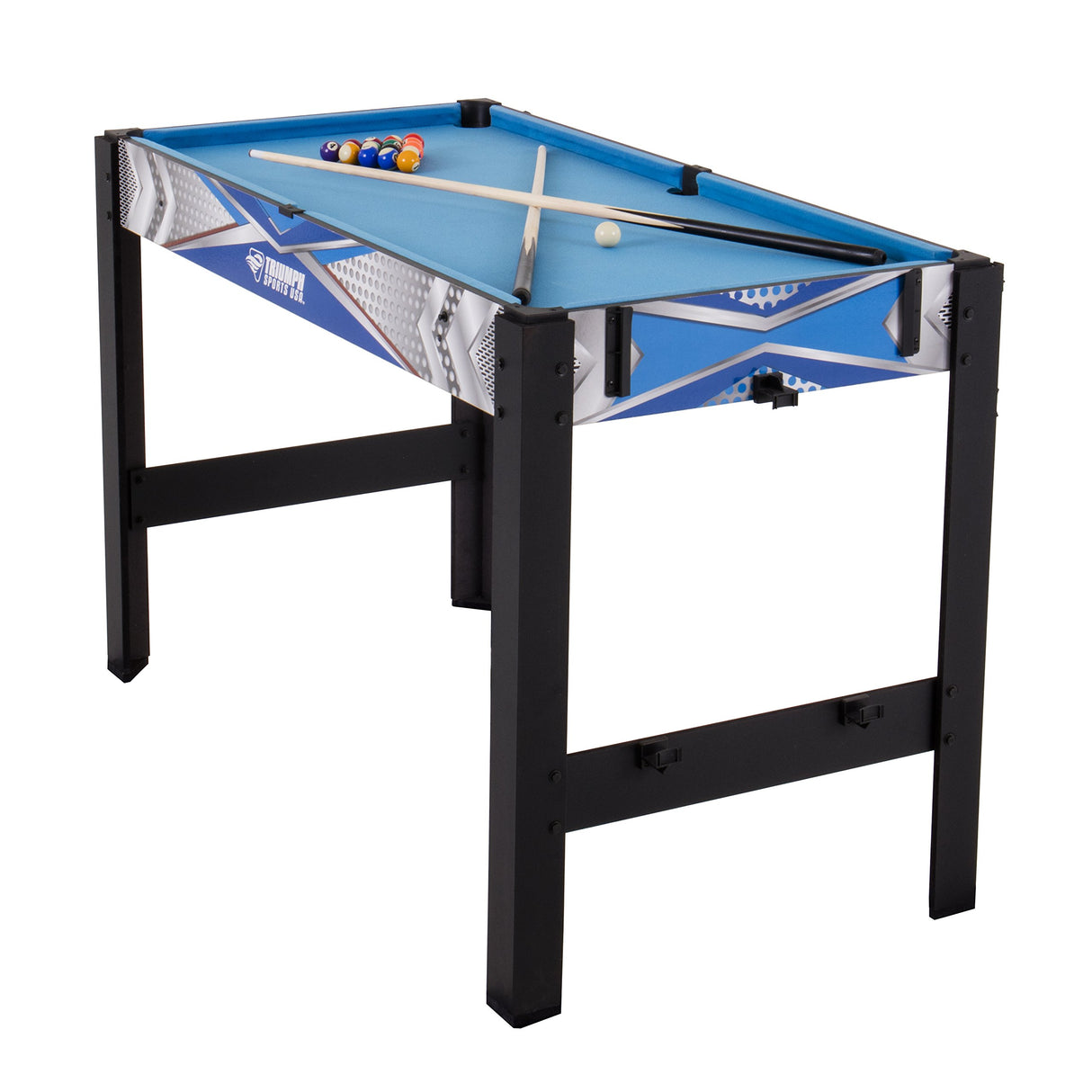 Triumph 13-in-1 Combo Game Table Includes Basketball, Table Tennis, Billiards, Push Hockey, Launch Football, Baseball, Tic-Tac-Toe, and Skee Bean Bag Toss Triumph Sports