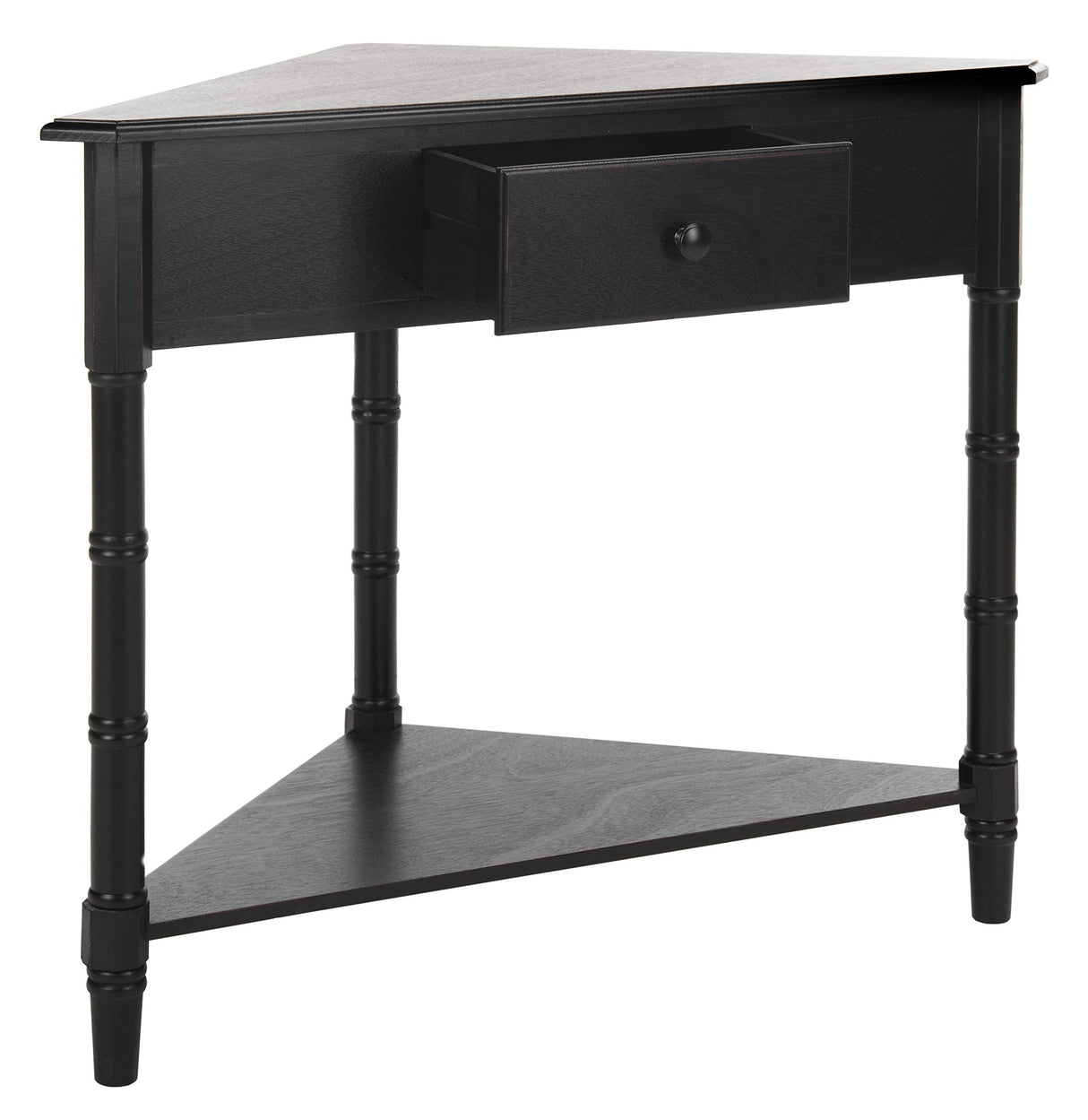 Safavieh American Homes Collection Gomez Distressed Black Corner Table Safavieh