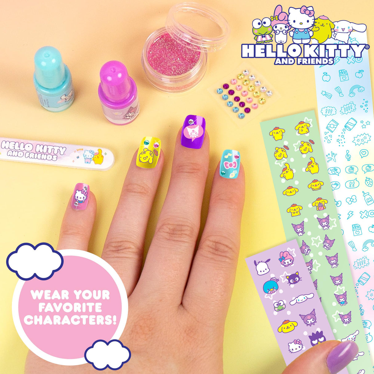 Hello Kitty and Friends Sparkling Nail Art Kit Horizon Group USA