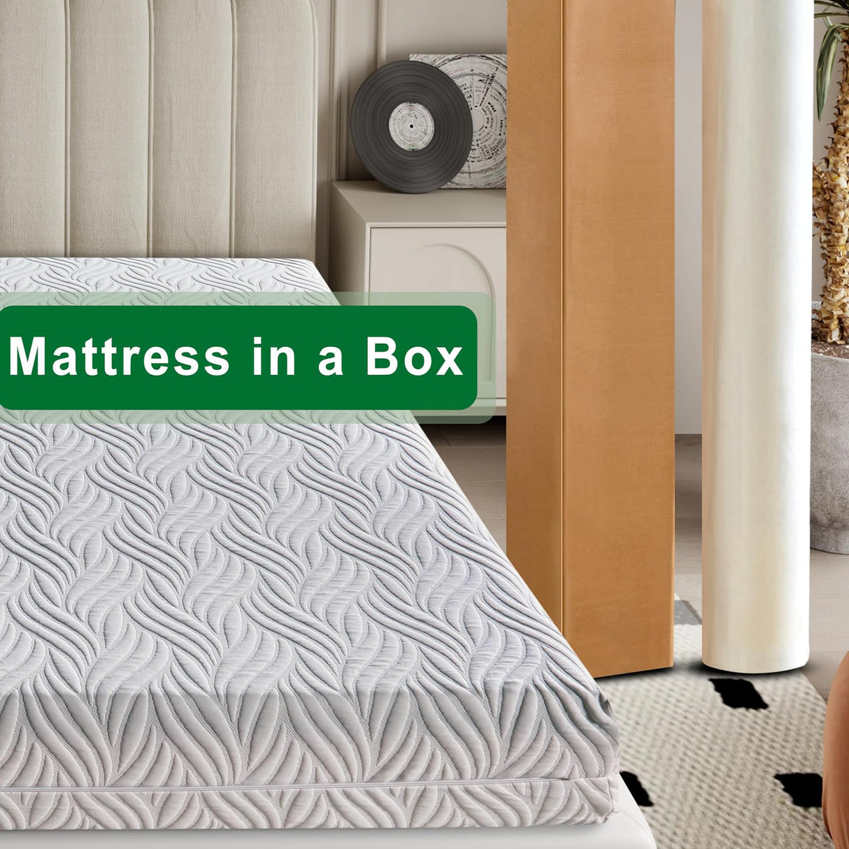 10 Inch King Memory Foam Mattress, Gel Foam Mattress with Breathable Cover, Bed in Box CertiPUR-US Certified, Covered Mattress Covered Mattress MTSVMP