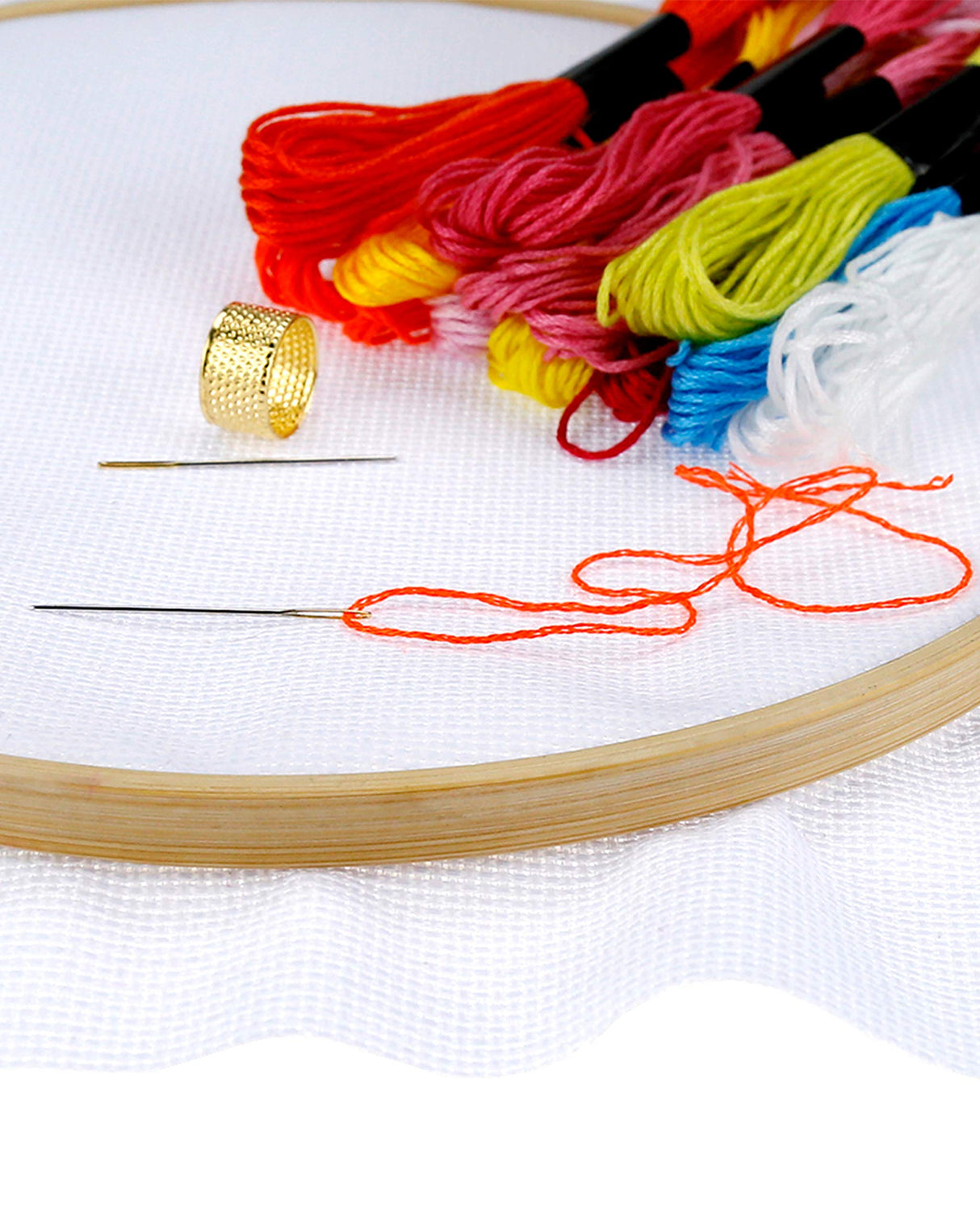 Pllieay 2 Pieces 14 Count Big Size White Aida Cross Stitch Fabric, Classic Reserve Aida Cloth, 19.6 x 21.6 Inch Pllieay