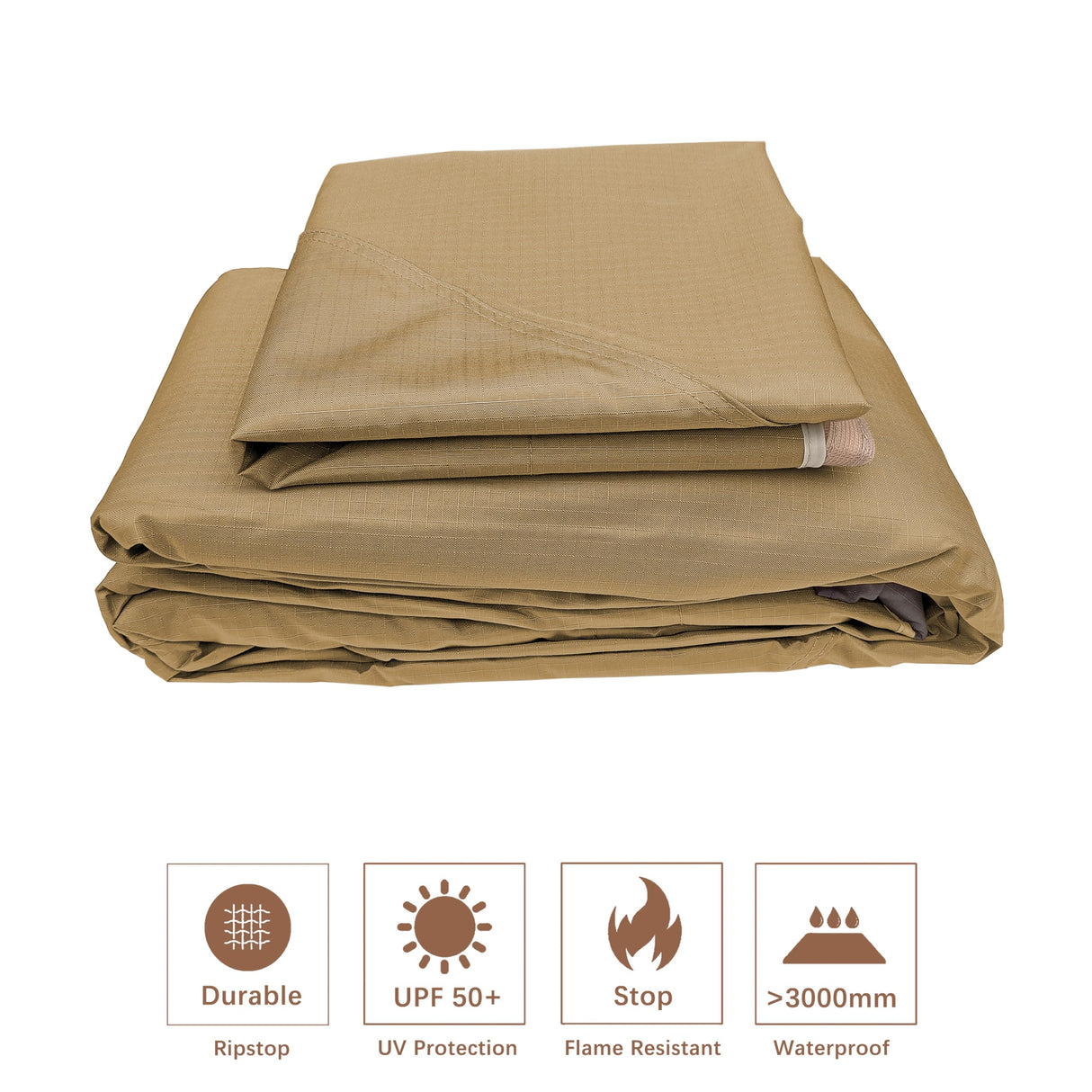 SCOCANOPY Replacement Top for 10x12 FT Gazebo Massillon Biscayne,Cabin-Style L-GZ933PST,Turnberry L-GZ933PCO-L,Tuscany L-GZ933PST-K (Beige Ripstop) SCOCANOPY